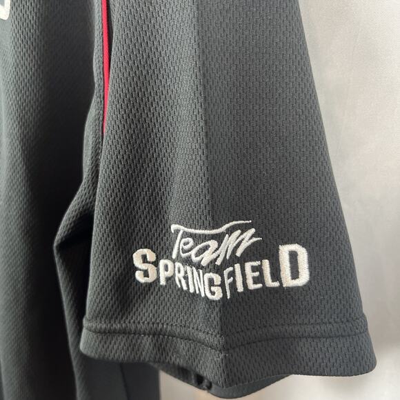 Springfield Armory USA Polo Small Black/Red Stripe - Picture 4 of 5